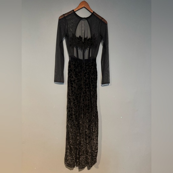 Victoria's Secret Black Sheer Floral Romper - Picture 10 of 10